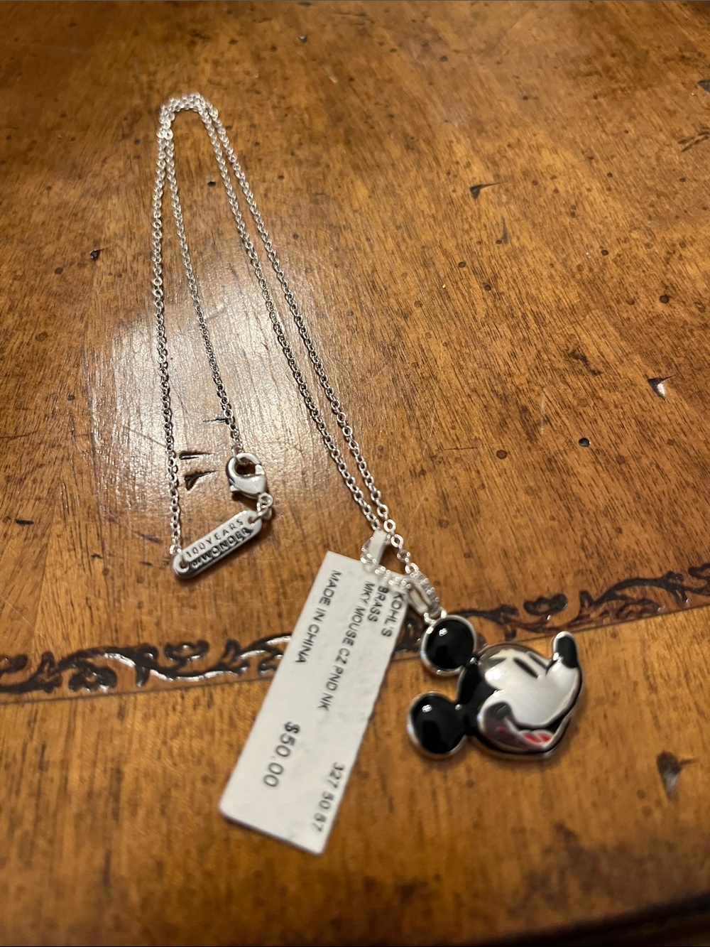 Disney Mickey Mouse pendant necklace